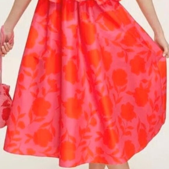 NWT Kate Spade x Target  Classic Rose Peplum Midi Dress - Picture 4 of 7